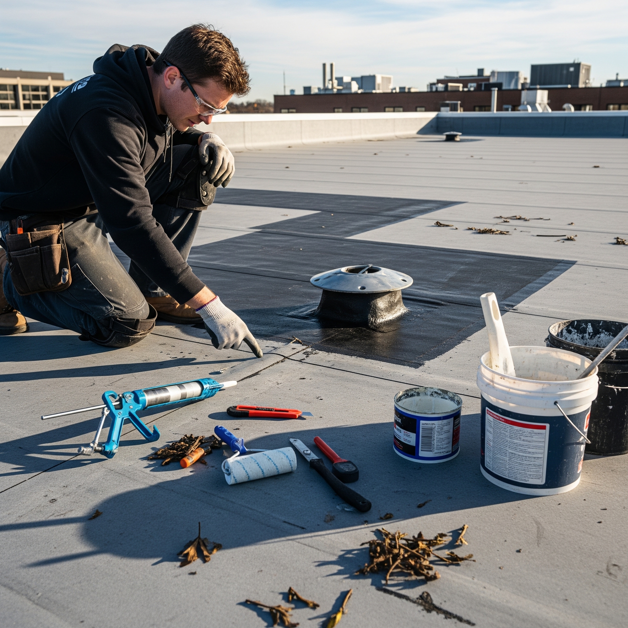 Flat roof care NJ