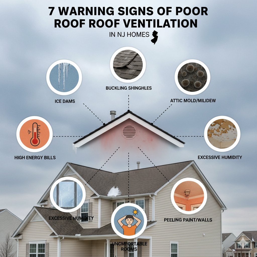 Signs of poor roof ventilation NJ