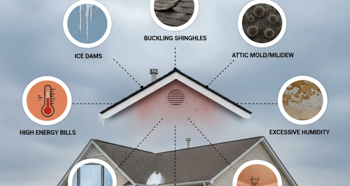 Signs of poor roof ventilation NJ